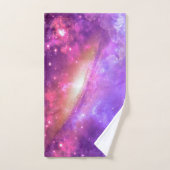 カラフルな紫色の銀河系のアートワーク|タオルセット バスタオルセット (ハンドタオル)