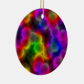 カラフルな細菌 セラミックオーナメント (右)