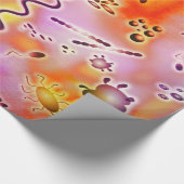 カラフルな細菌 ラッピングペーパー (角)