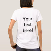 カラフルな組合せの抽象デザイン Tシャツ (裏面)
