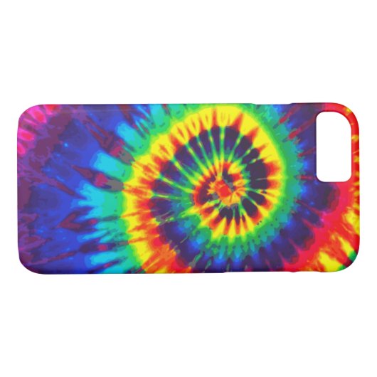 カラフルな絞り染めのiPhone 7の箱 Case-Mate iPhoneケース (裏面(横))