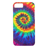 カラフルな絞り染めのiPhone 7の箱 Case-Mate iPhoneケース (裏面)