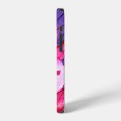 カラフルな絵の背景 iPhoneケース (左側面)