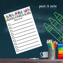 カラフルな絵画的なクレヨン TODO リスト