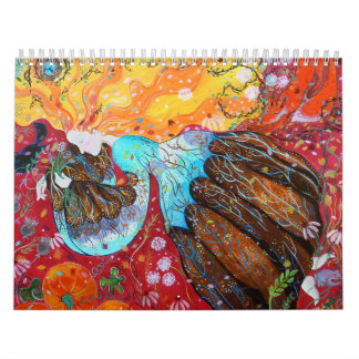 カラフルな絵画。 2013. カレンダー