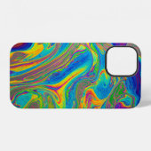 カラフルな絵画 iPhoneケース (裏面横)