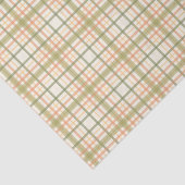 カラフルな緑の格子縞のティッシュペーパー 薄葉紙 (詳細)