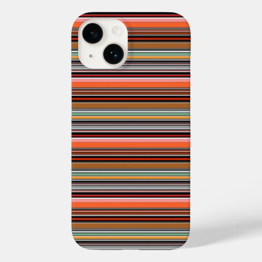 カラフルな縞模様 Case-Mate iPhoneケース (裏面)