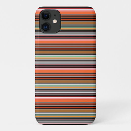 カラフルな縞模様 Case-Mate iPhoneケース (裏面)
