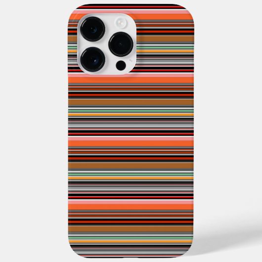 カラフルな縞模様 Case-Mate iPhoneケース (裏面)