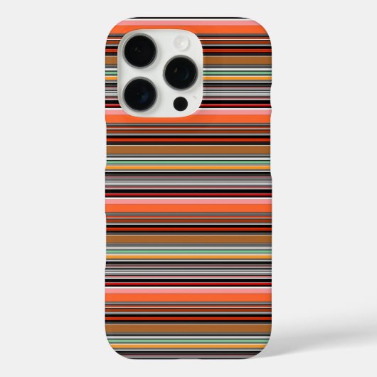 カラフルな縞模様 Case-Mate iPhoneケース (裏面)