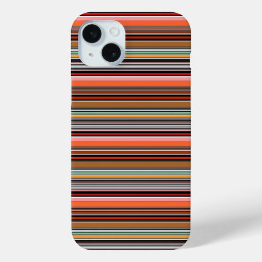 カラフルな縞模様 Case-Mate iPhoneケース (裏面)