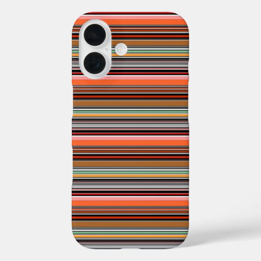 カラフルな縞模様 Case-Mate iPhoneケース (裏面)
