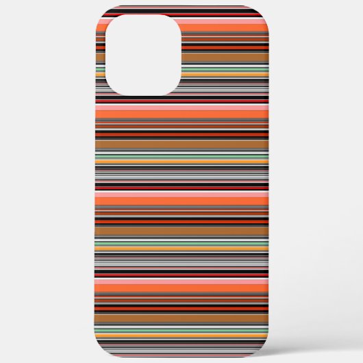 カラフルな縞模様 Case-Mate iPhoneケース (裏面)