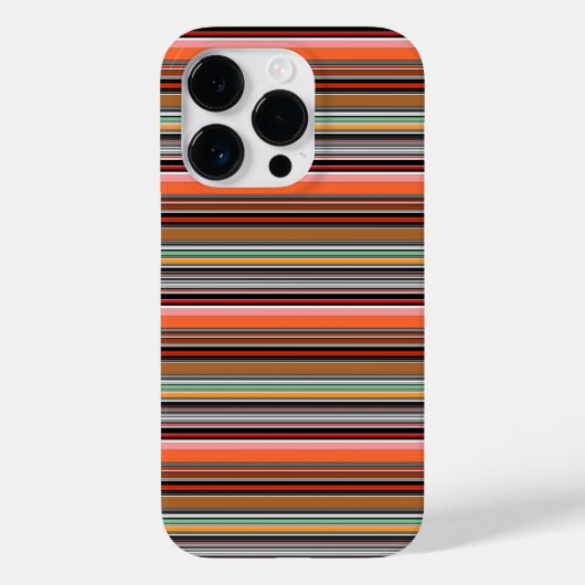 カラフルな縞模様 Case-Mate iPhoneケース (裏面)
