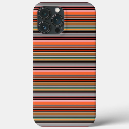 カラフルな縞模様 Case-Mate iPhoneケース (裏面)