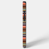 カラフルな縞模様 iPhoneケース (左側面)