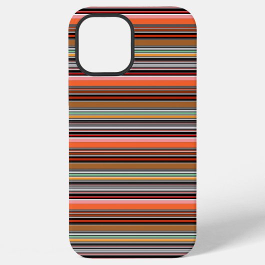カラフルな縞模様 iPhoneケース (裏面)