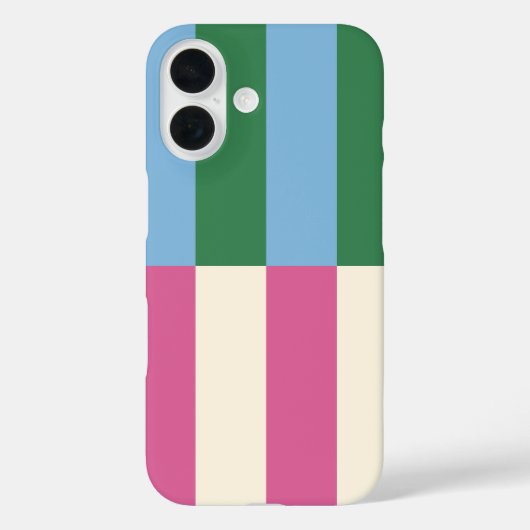 カラフルな縦縞模様 Case-Mate iPhoneケース (裏面)
