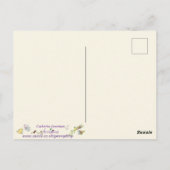 カラフルな羽の鶏 かわいい アーティスティック ファームの雌鳥 ポストカード (裏面)