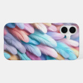 カラフルな羽根 iPhoneケース (裏面横)