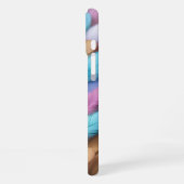 カラフルな羽根 iPhoneケース (左側面)