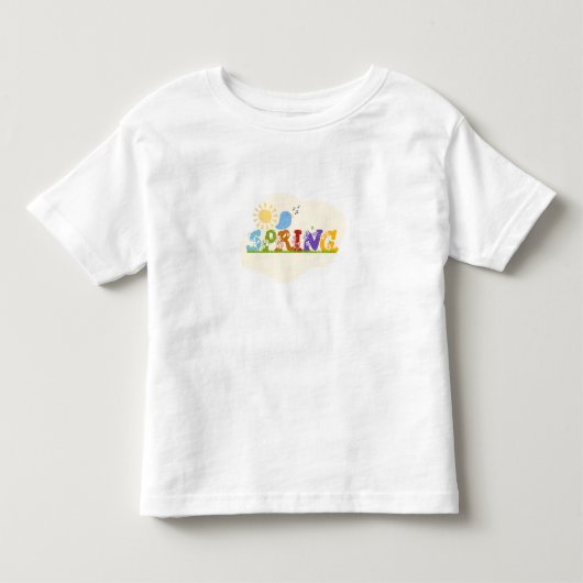 カラフルな自然のグラフィックTシャツ 子供用 トドラーTシャツ (正面)