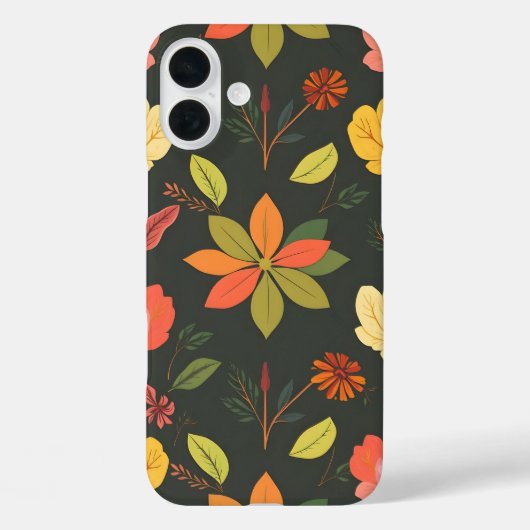 カラフルな自然の要素 iPhone16ケース Case-Mate iPhoneケース (裏面)