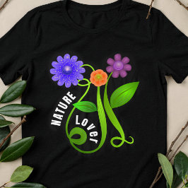 カラフルな自然愛好家 トライブレンドTシャツ