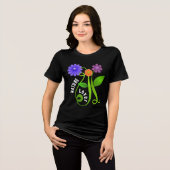 カラフルな自然愛好家 トライブレンドTシャツ (正面全面)