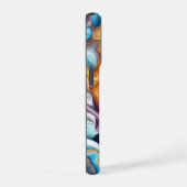 カラフルな色のミックス iPhoneケース (右側面)