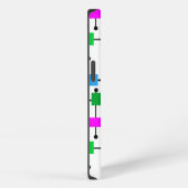 カラフルな色格子  iPhoneケース (右側面)