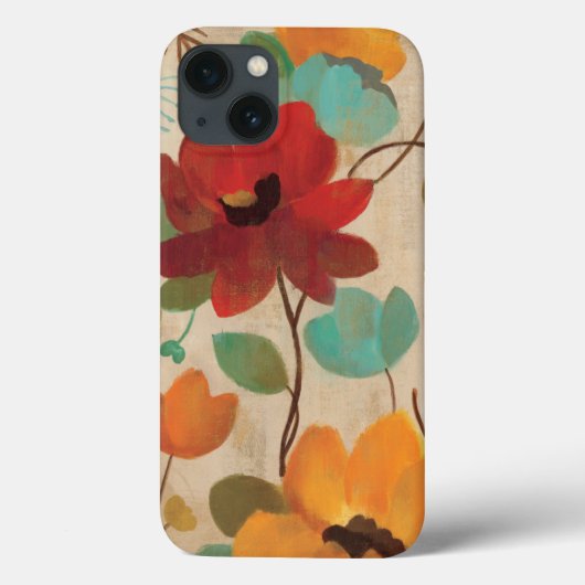 カラフルな花および芽 Case-Mate iPhoneケース (裏面)