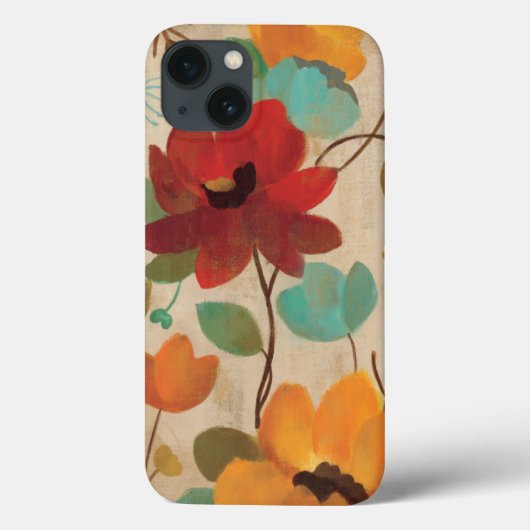 カラフルな花および芽 Case-Mate iPhoneケース (裏面)
