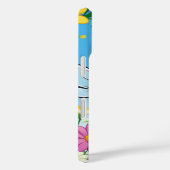 カラフルな花とキャラクタービー Case-Mate iPhoneケース (裏面 / 右)