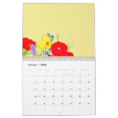 カラフルな花と飾られる私のカレンダー2019 カレンダー (1月 2026)