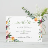 カラフルな花のふち セーブザデート (スタンド正面)