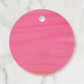 カラフルな花のサマーガーデン ベイビーシャワーフェルトタグT フェイバータグ (裏面)