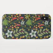 カラフルな花のシームレスパターン 花と葉 Case-Mate iPhoneケース (裏面(横))