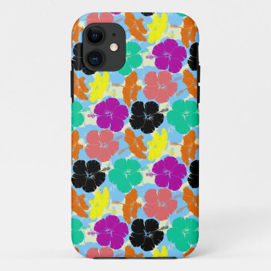 カラフルな花のパターンデザイン Case-Mate iPhoneケース (裏面)