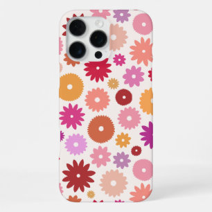 カラフルな花のビッグパターン iPhone 16 PRO MAXケース