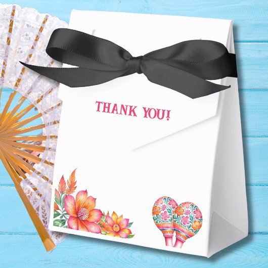 カラフルな花のフィエスタ メキシカン ブライズシャワー フェイバーボックス