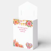 カラフルな花のフィエスタ メキシカン ブライズシャワー フェイバーボックス (オープン)