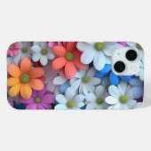 カラフルな花のフラワー携帯ケース Case-Mate iPhoneケース (裏面 (横))