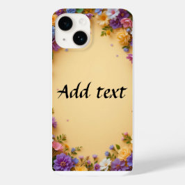 カラフルな花のフレーム Case-Mate iPhone 14ケース