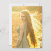 カラフルな花のブライダルシャワーの写真招待状 招待状 (裏面)