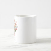 カラフルな花のブーケ、誕生日おめでとう コーヒーマグカップ (中央)