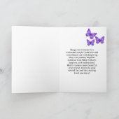 カラフルな花のモダン ボヘミアンハッピーアニバーサリー サンキューカード (内部)