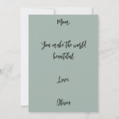 カラフルな花の写真の母の日カード シーズンカード (裏面)