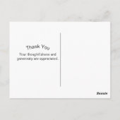 カラフルな花の写真をありがとう ワイルドライフ ビーイーター ポストカード (裏面)